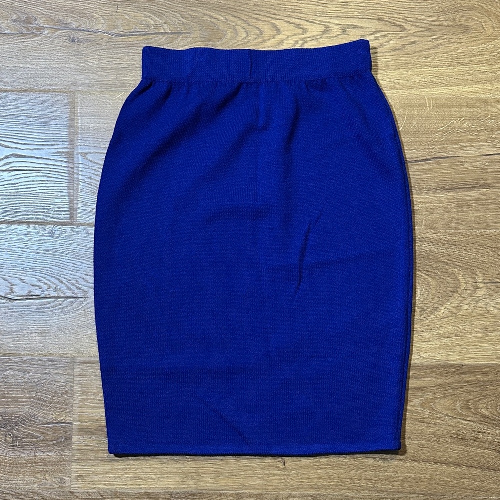 St. John Collection Royal Blue Pencil Skirt XS